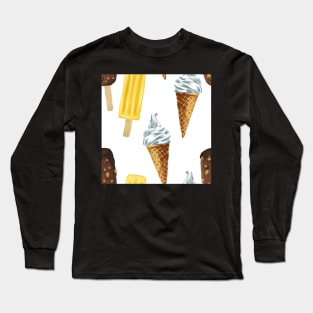 Ice cream on white Long Sleeve T-Shirt